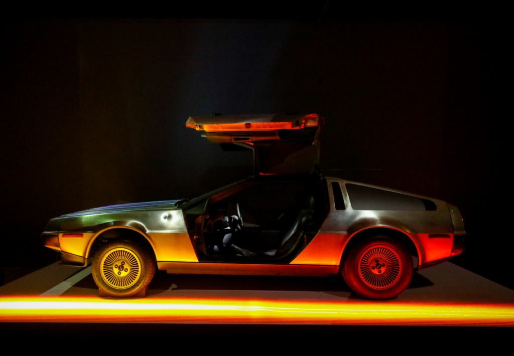 The DeLorean ‘Endurance’ DMC-12 on display at the Museum of Innovation Exhibition